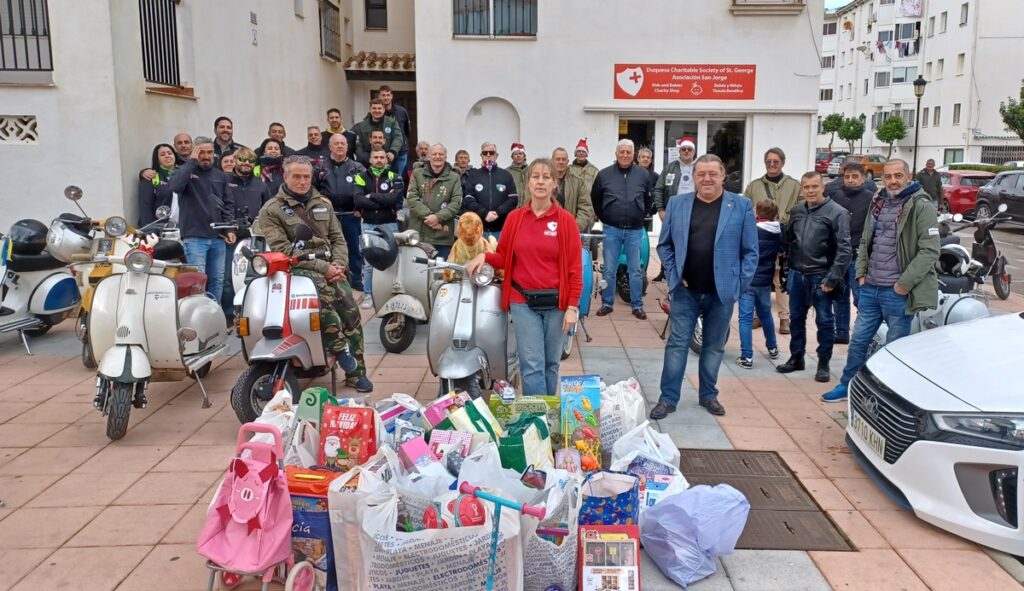 Scooter clubs deliver childrens gifts