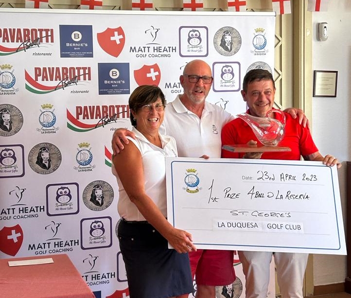 Winners Saint Georges Day tournament La Duquesa Golf