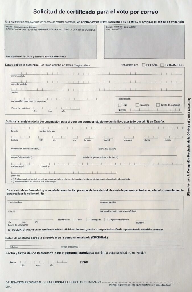 postal voting