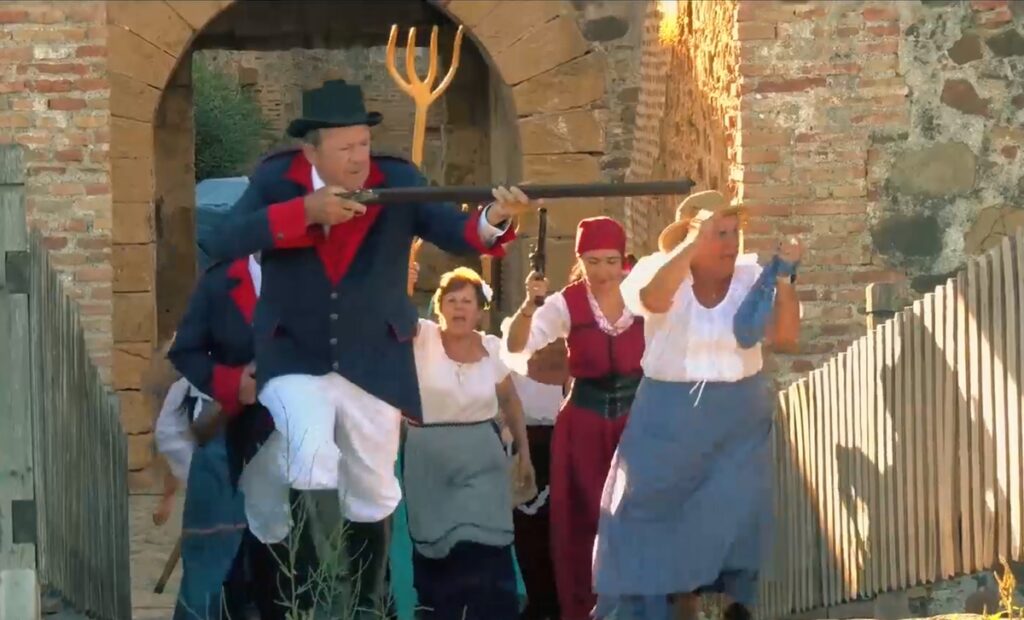 Castle reenactment in Castillort de la Duquesa