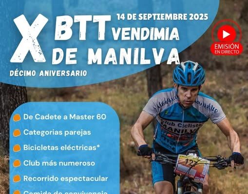 10ª Carrera de Montaña de BTT Vendimia de Manilva X BTT Vendimia de Manilva poster