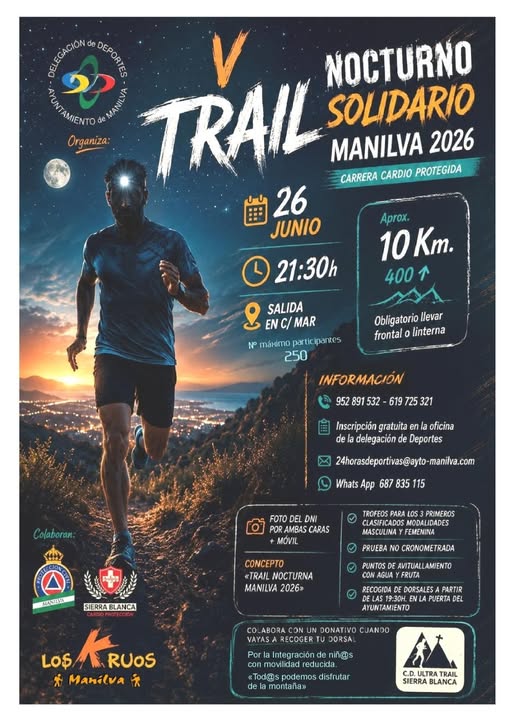 V Manilva charity night trail